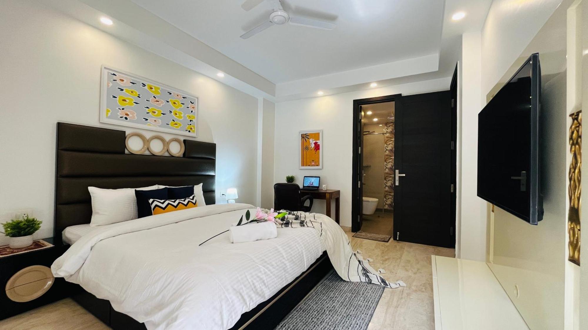 Olive Service Apartments - Greater Kailash New Delhi Exteriör bild