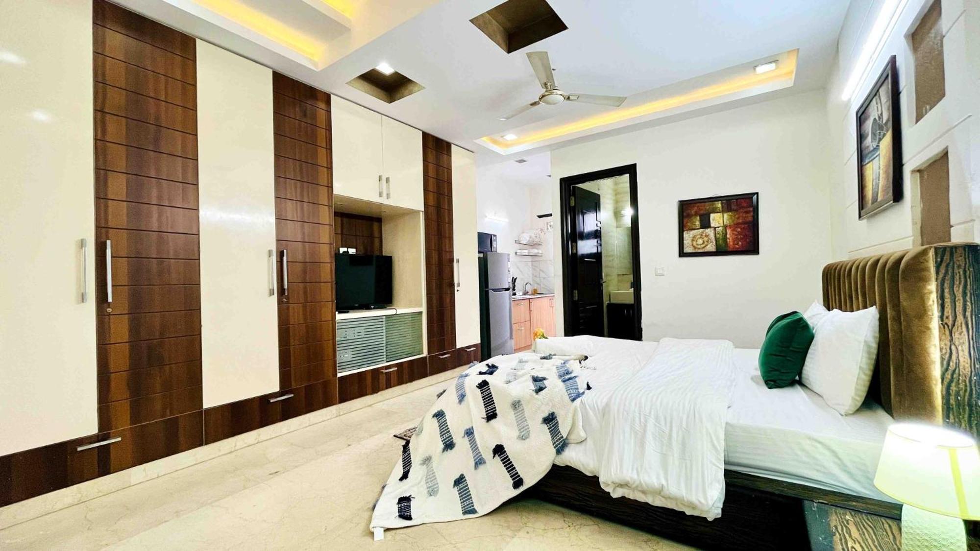 Olive Service Apartments - Greater Kailash New Delhi Rum bild