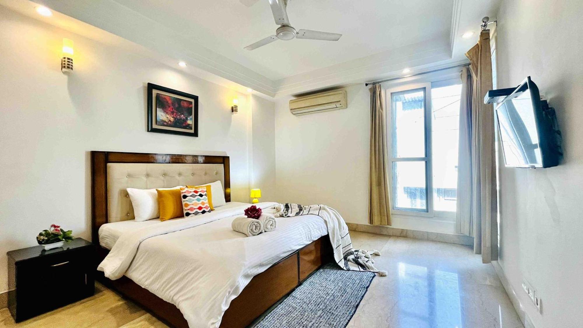 Olive Service Apartments - Greater Kailash New Delhi Exteriör bild