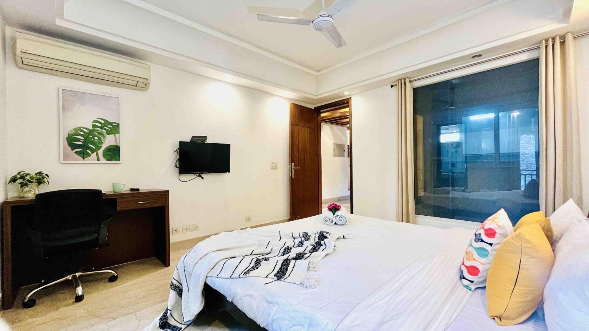 Olive Service Apartments - Greater Kailash New Delhi Rum bild