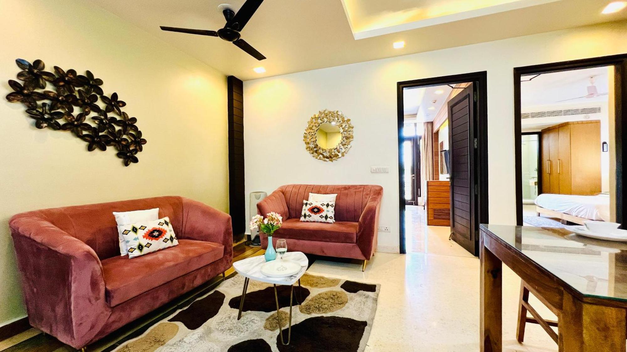 Olive Service Apartments - Greater Kailash New Delhi Exteriör bild
