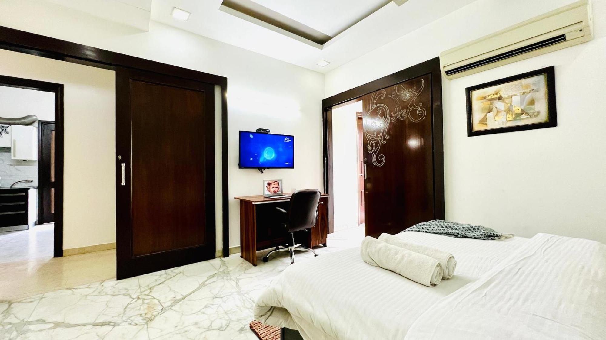 Olive Service Apartments - Greater Kailash New Delhi Rum bild