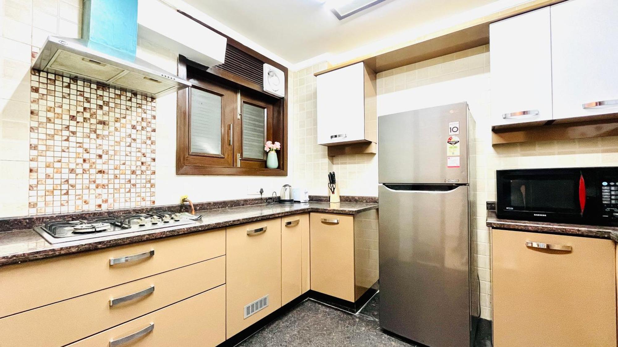 Olive Service Apartments - Greater Kailash New Delhi Rum bild