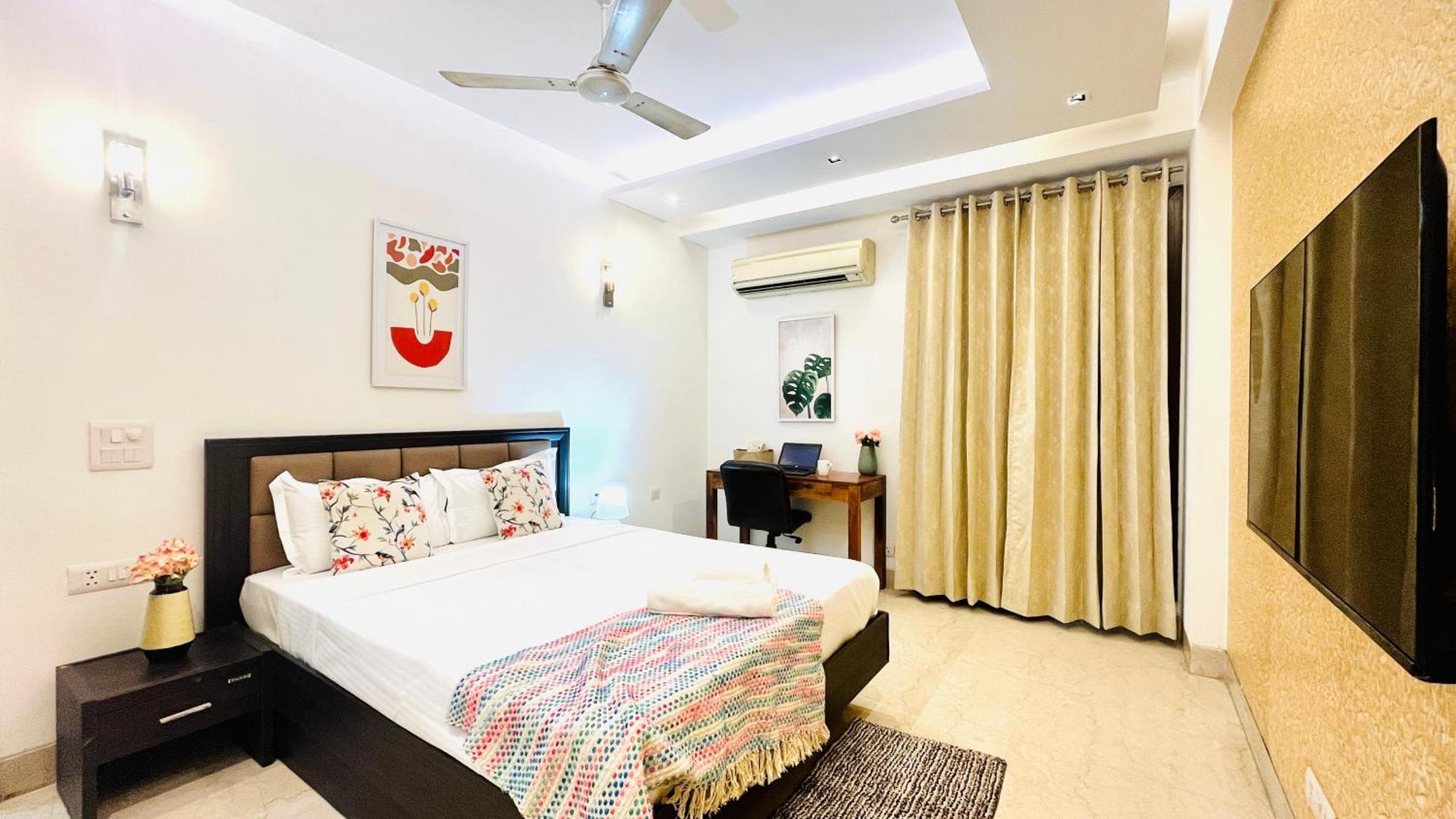Olive Service Apartments - Greater Kailash New Delhi Rum bild